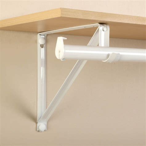 metal closet shelf c brackets|closet rod center support bracket.